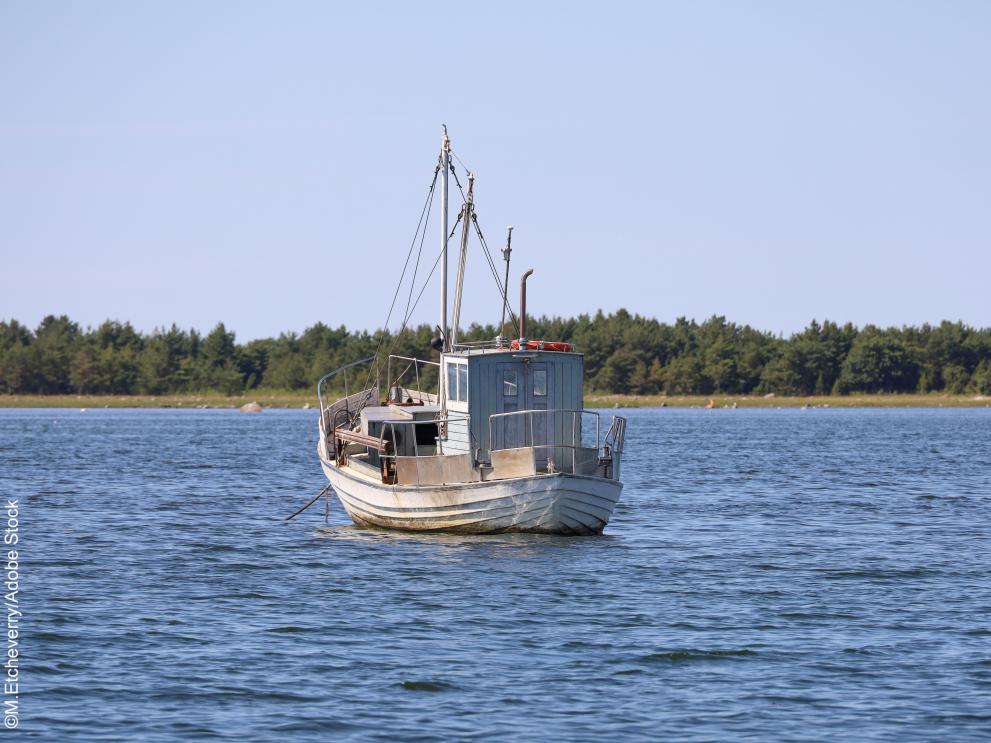 A fishing boat alone in the Baltic Sea off the island of Saaremaa in Estonia ©M.Etcheverry/Adobe Stock