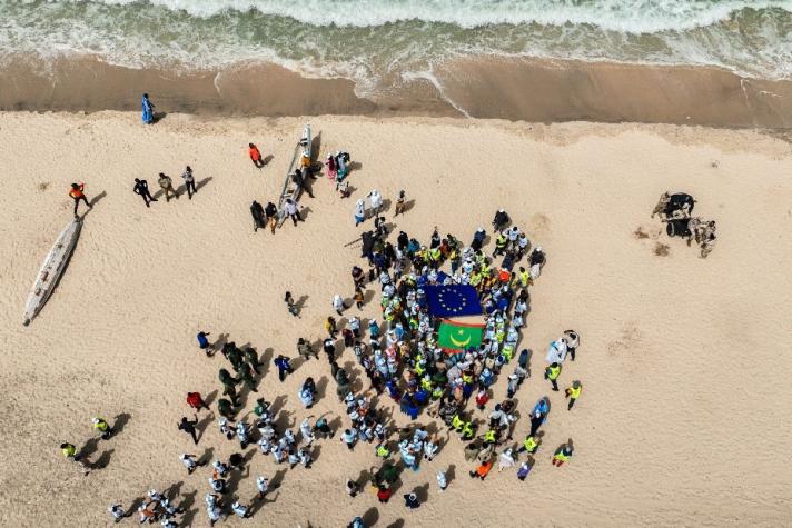 #EUBeachCleanup event in Nouakchott, organised by the EU Delegation in Mauritania