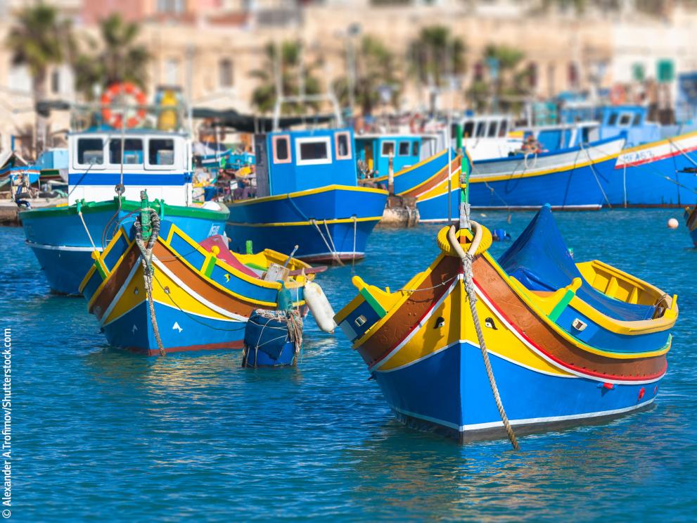 Fishing boats in Marsaxlokk harbour, Malta © Alexander A.Trofimov/Shutterstock.com