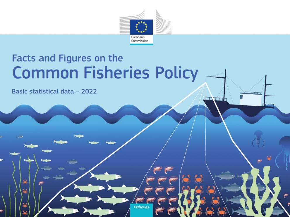 Cover of the leaflet 2022 facts and figures on the common fisheries policy