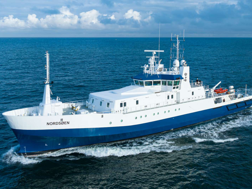 New control vessel used in the fisheries control © Ministeriet for Fødevarer, Landbrug og Fiskeri 